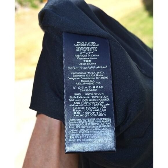 NEW Bebe Sequin Cocktail Party Mini Dress Black White Chevron XS Small LT01P - Picture 8 of 8